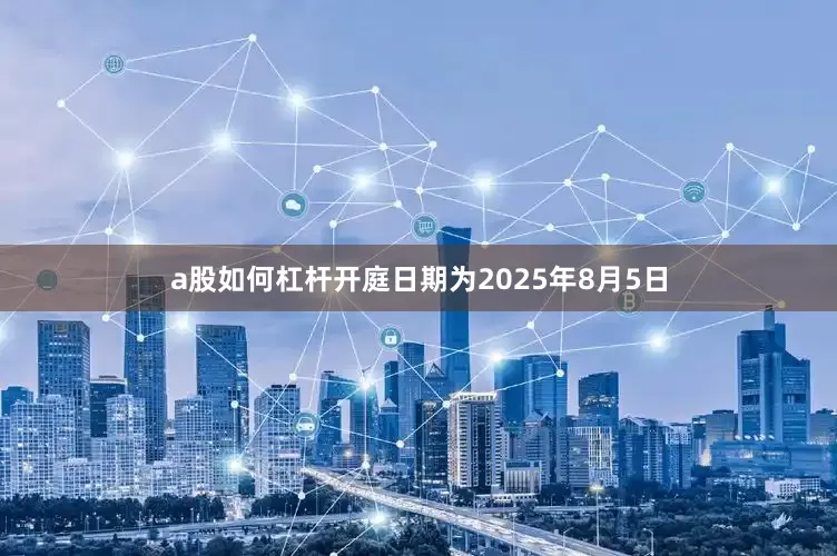 a股如何杠杆开庭日期为2025年8月5日